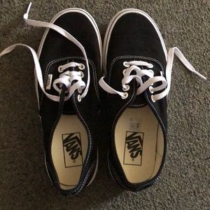Vans Authentic Black and white canvas skate shoes